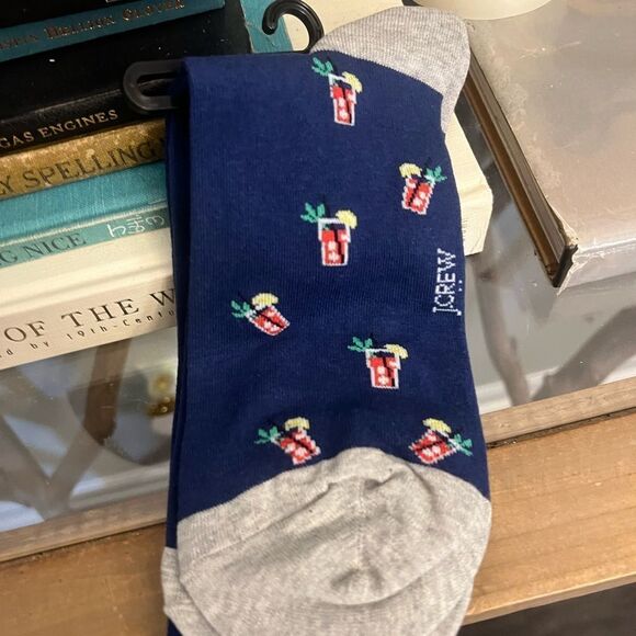 J. Crew Bloody Mary men’s dress socks. OSFM. Office. Brunch. Loafers. Cool socks - Picture 3 of 4